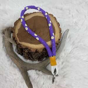 Native American Beaded Wristlet Keychain